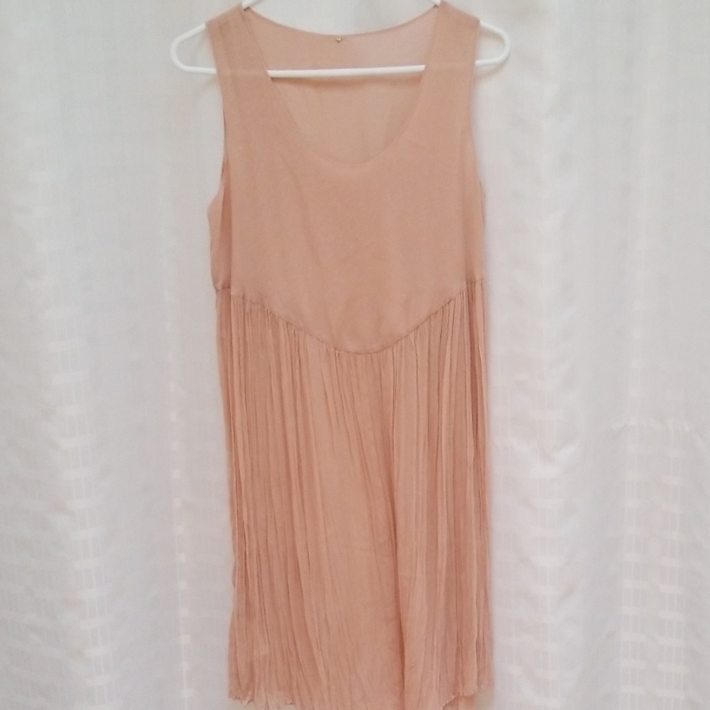 Sheer blush dress